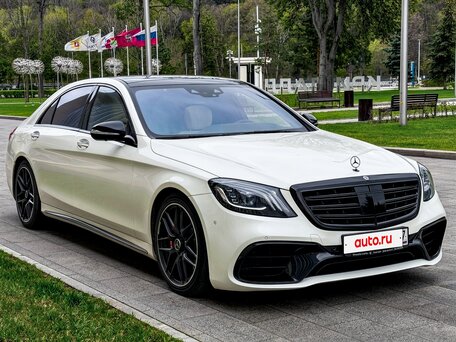 2017 Mercedes-Benz S-Класс AMG 63 AMG Long III (W222, C217) Рестайлинг, белый, 6290000 рублей, вид 3