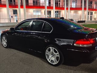 2007 BMW 7 серии 740i IV (E65/E66) Рестайлинг, чёрный, 1550000 рублей, вид 4