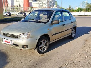 2007 Lada (ВАЗ) Kalina I, жёлтый, 130000 рублей, вид 1