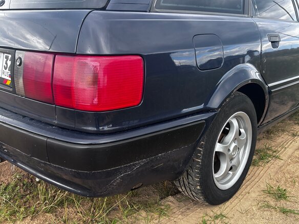 1992 Audi 80 V (B4), синий, 260000 рублей - вид 12