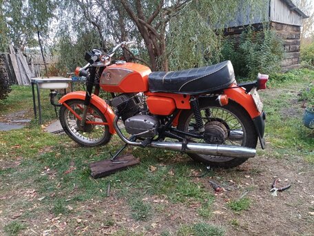 1980 CZ 350, оранжевый, 100000 рублей, вид 1