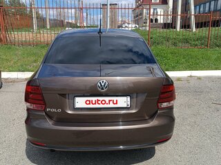2019 Volkswagen Polo V Рестайлинг, коричневый, 1350000 рублей, вид 4
