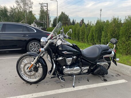 2009 Kawasaki VN900 Vulcan, синий, 580000 рублей, вид 2