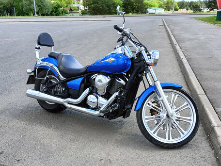 2007 Kawasaki VN900 Vulcan, синий, 650000 рублей, вид 3