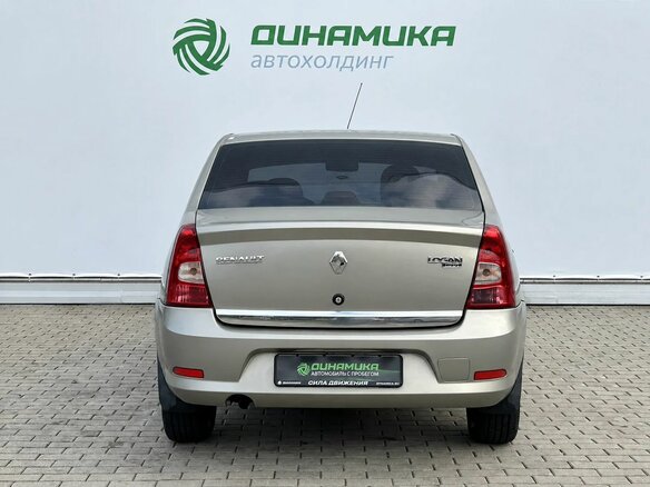 2012 Renault Logan I Рестайлинг, бежевый, 470000 рублей - вид 5