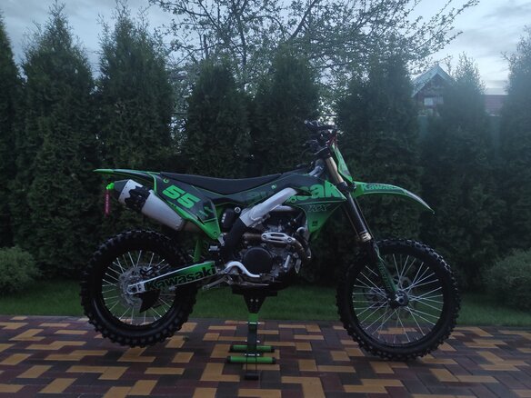 2021 Kawasaki KX 450, зелёный, 650000 рублей