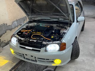 1997 Toyota Starlet V (P90), серый, 300000 рублей, вид 3