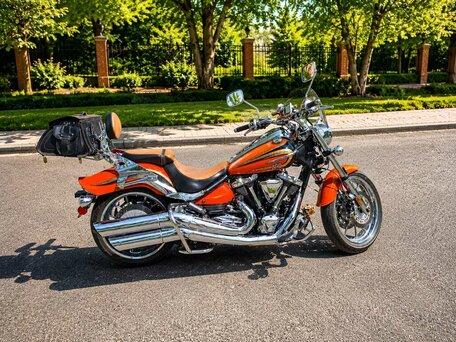2012 Yamaha XV 1900, оранжевый, 1140000 рублей, вид 3