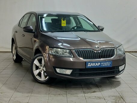 2013 Skoda Octavia III (A7), коричневый, 770000 рублей, вид 3