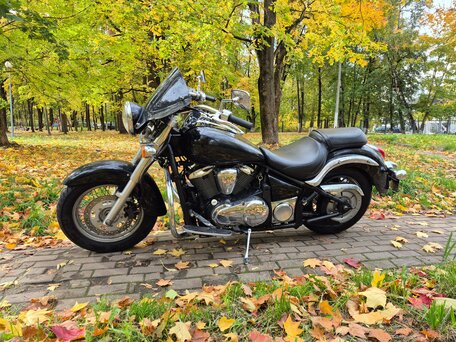 2010 Kawasaki VN900 Vulcan, чёрный, 550000 рублей, вид 4