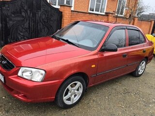 2005 Hyundai Accent ТагАЗ II, красный, 605000 рублей, вид 1