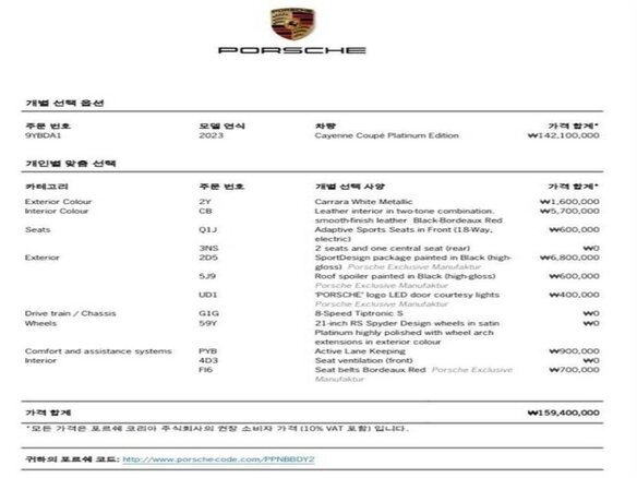 2023 Porsche Cayenne Coupé III, белый, 14328030 рублей - вид 19
