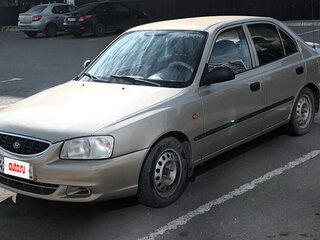 2004 Hyundai Accent ТагАЗ II, бежевый, 378101 рублей, вид 2