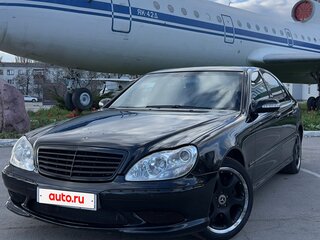 2002 Mercedes-Benz S-Класс 500 Long IV (W220) Рестайлинг, чёрный, 1050000 рублей, вид 1