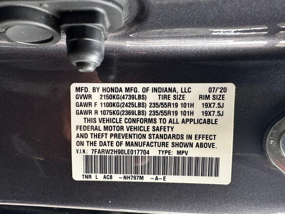 2020 Honda CR-V V Рестайлинг, серый, 2800000 рублей - вид 16