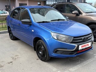 2018 Lada (ВАЗ) Granta I Рестайлинг, синий, 465000 рублей, вид 2