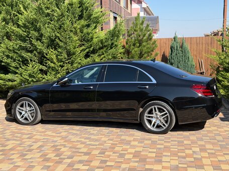 2019 Mercedes-Benz S-Класс 350 d Long VI (W222, C217) Рестайлинг, чёрный, 4500000 рублей, вид 2