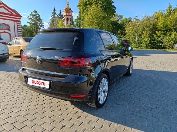 2012 Volkswagen Golf VI, чёрный, 830000 рублей - вид 6