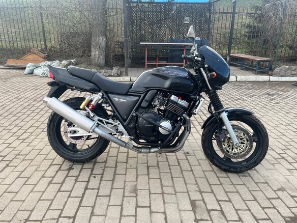 1995 Honda CB 400 Super Four, чёрный, 290000 рублей - вид 4