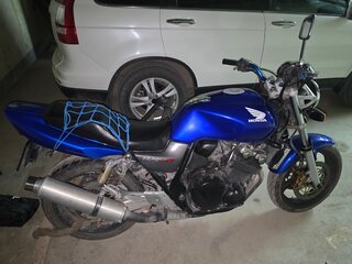 2002 Honda CB 400 Super Four, синий, 350000 рублей, вид 2