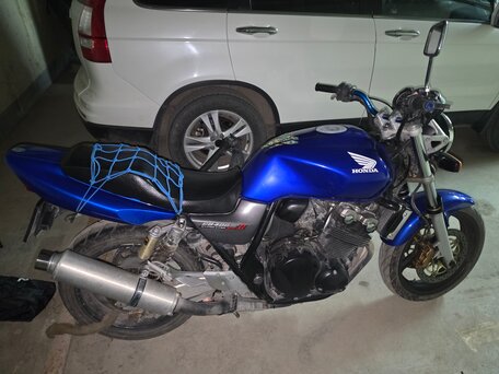 2002 Honda CB 400 Super Four, синий, 350000 рублей, вид 2