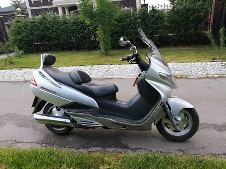 2002 Suzuki Burgman (SkyWave) 400, серебристый, 220000 рублей, вид 2