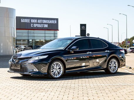2019 Toyota Camry VIII (XV70), синий, 2345000 рублей, вид 1