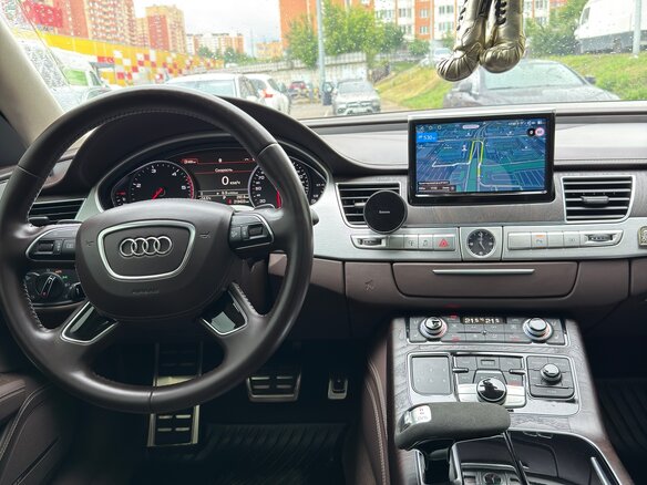 2015 Audi A8 Long III (D4) Рестайлинг, коричневый - вид 7