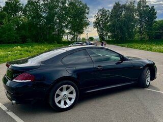 2008 BMW 6 серии 630i II (E63/E64) Рестайлинг, чёрный, 1220000 рублей, вид 2