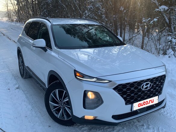 2019 Hyundai Santa Fe IV, белый, 2220000 рублей - вид 14
