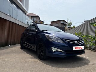 2016 Hyundai Solaris I Рестайлинг, синий, 1150000 рублей, вид 4