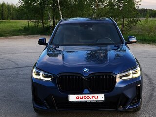 2022 BMW X3 30i xDrive III (G01) Рестайлинг, синий, 4450000 рублей, вид 3