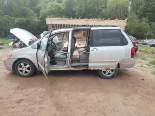 2001 Mazda MPV II (LW), серебристый, 170000 рублей, вид 3