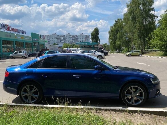 2013 Audi A4 IV (B8) Рестайлинг, синий, 1100000 рублей - вид 9