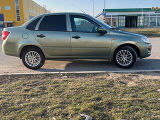 2013 Lada (ВАЗ) Granta I, зелёный, 465000 рублей, вид 4
