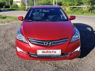 2016 Hyundai Solaris I Рестайлинг, красный, 1390000 рублей, вид 2
