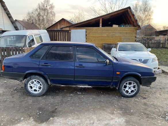 1997 Lada (ВАЗ) 21099, синий, 85000 рублей - вид 1