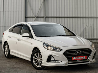 2018 Hyundai Sonata VII (LF) Рестайлинг, белый, 1735000 рублей, вид 3