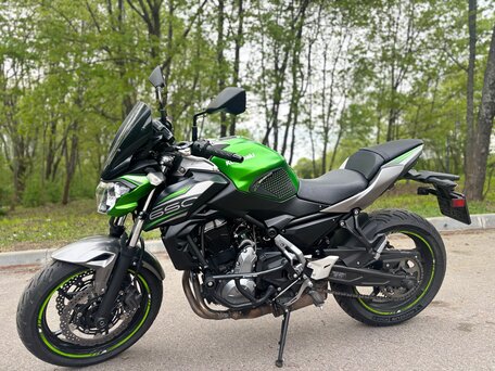 2019 Kawasaki Z 650, зелёный, 650000 рублей, вид 3