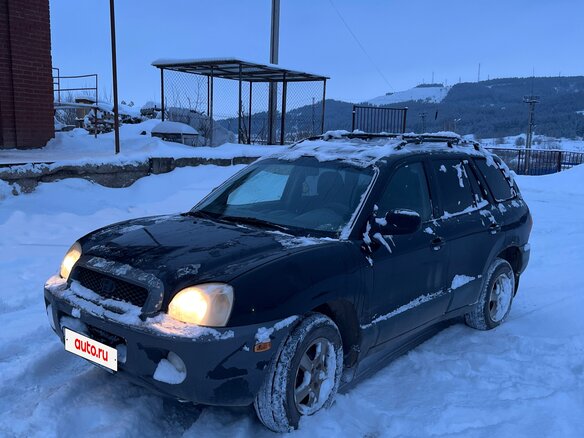 2002 Hyundai Santa Fe I, чёрный, 330000 рублей