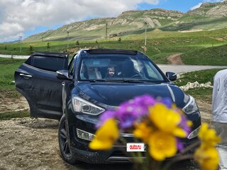 2013 Hyundai Santa Fe III, синий, 1690000 рублей, вид 2