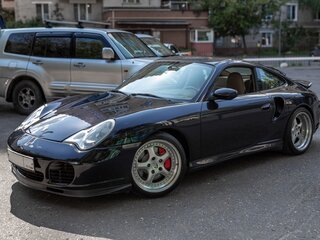 2002 Porsche 911 Turbo V (996) Рестайлинг, синий, 8500000 рублей, вид 3