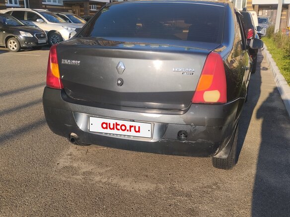 2008 Renault Logan I, серый, 355000 рублей - вид 2