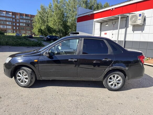2013 Lada (ВАЗ) Granta I, синий, 290000 рублей - вид 4