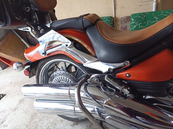 2012 Yamaha XV 1900, оранжевый, 1140000 рублей - вид 9