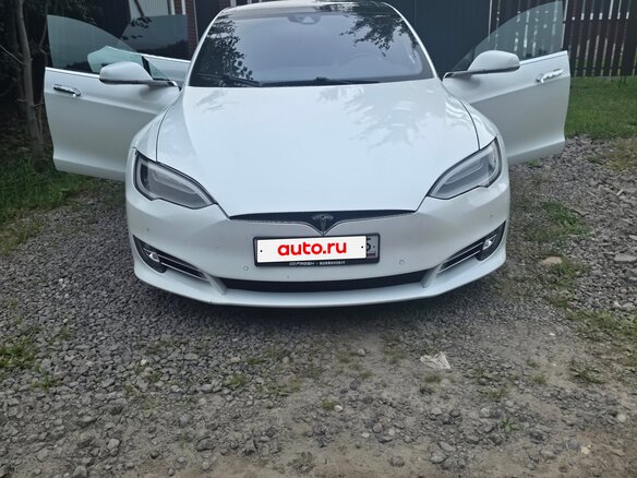 2016 Tesla Model S 90D I Рестайлинг, белый - вид 2