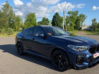 2022 BMW X6 40i III (G06), синий, 6000000 рублей, вид 4