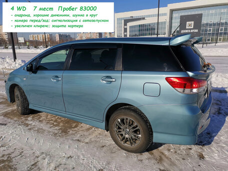 2010 Toyota Wish II, голубой, 1180000 рублей, вид 3