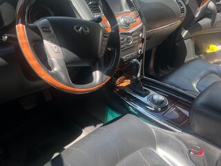 2017 Infiniti QX80 I Рестайлинг, серый, 3050000 рублей, вид 4