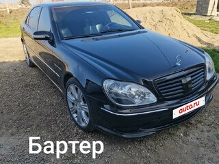 2003 Mercedes-Benz S-Класс 500 Long IV (W220) Рестайлинг, чёрный, 850000 рублей, вид 3
